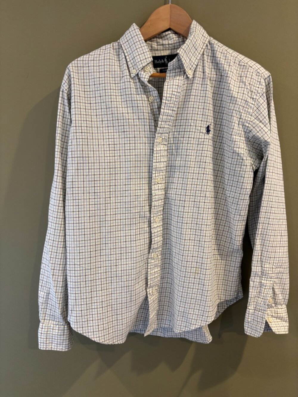 Polo Ralph Lauren Classic Fit Tattersall Twill Shirt, Men's Med - Price Drop!